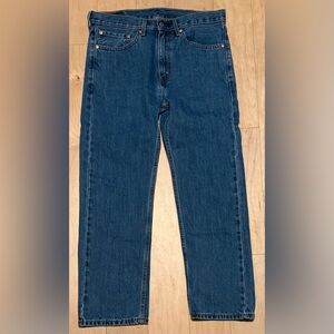 Levi’s 505 Regular Fit Denim Jeans Blue Medium Wash Men’s 34x30 (Fit 34x28.5)